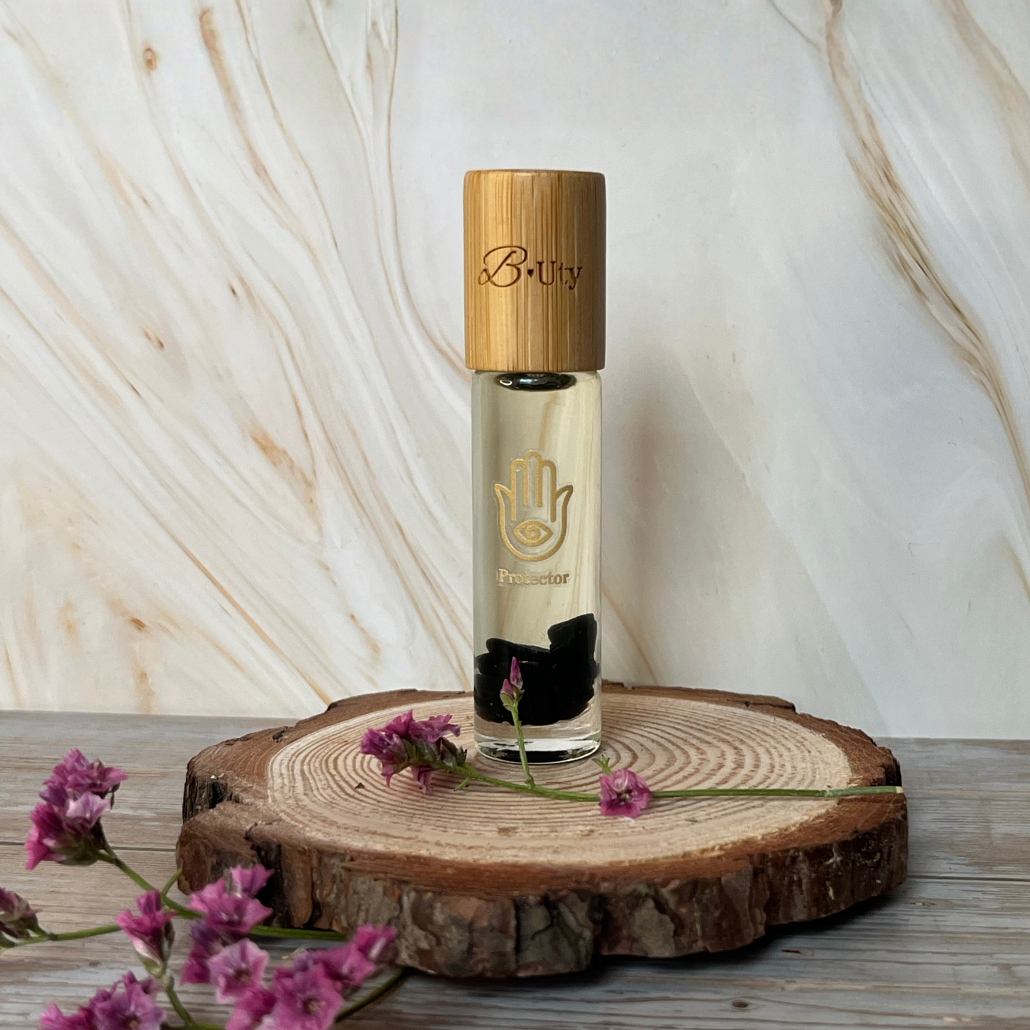 krystal infuseret protect roller med æteriske olier