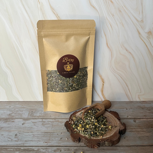 mild naturlig udrensende og beroligende te fra B Uty